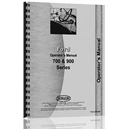 Aftermarket Operators Manual Fits Ford 700 And 900  JS FO O 700 900 RAP71339